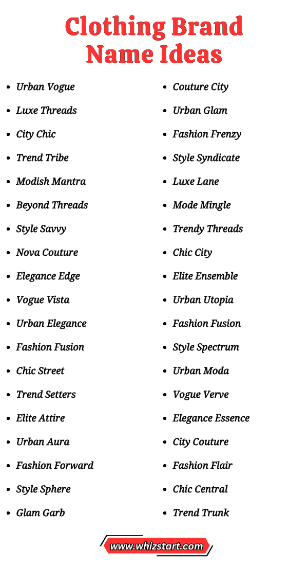 10 Ultimate Luxury Clothing Brand Name Ideas (One Word) That Experts Swear By